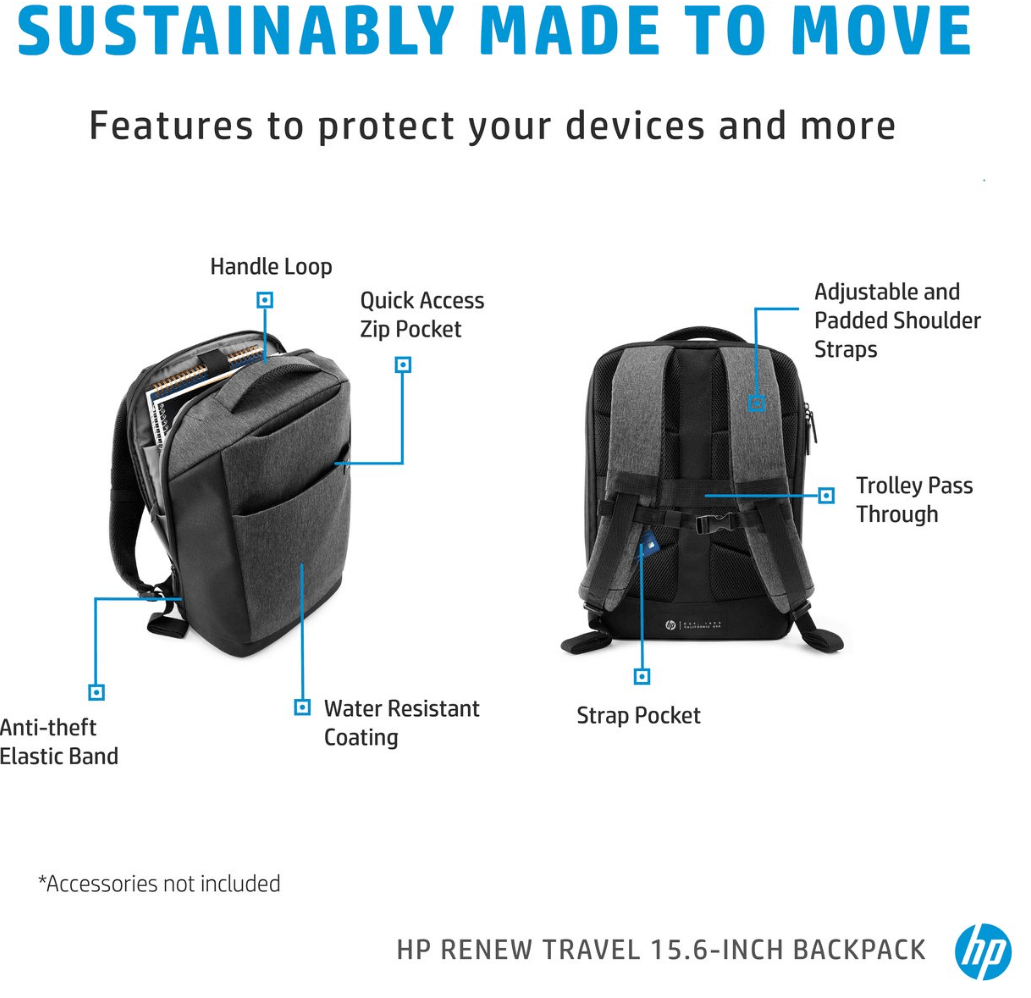 HP Travelbag 15.6 - Afbeelding 2